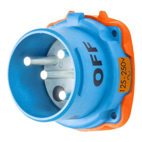 33-68076-A155 - DS60 INLET POLY BLUE SIZE 4 TYPE 3R 2P+N+G 60A 125/250 VAC 60 Hz NO AUX WITH NO LOCKOUT HOLE